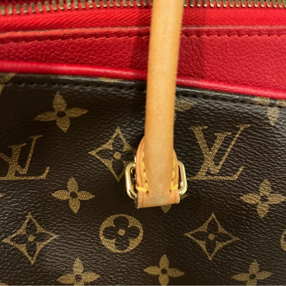 LOUIS VUITTON PALLAS MONOGRAM MM TOP HANDLE BAG